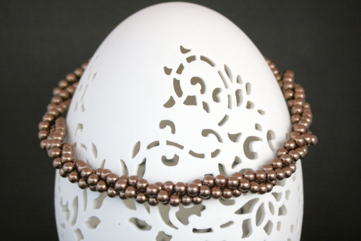 Acrylperlen-Kette dreireihig