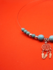 Halsreif mit Türkis in Countrystyl