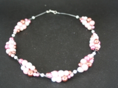 Glasperlen Armband in rosa