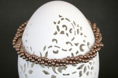 Acrylperlen-Kette dreireihig