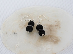 Ohrringe aus Lavaperlen