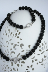 Lavaperlenarmband mit Verbinder