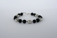 Lavaperlen-Armband mit Eulen