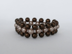 Armband aus Acrylperlen dreireihig