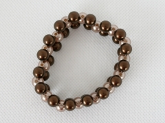 Armband aus Acrylperlen dreireihig