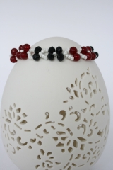 Armband Glasperlen geflochten